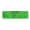 Nevs Portable Exam Labels - Portable 7/8" x 3" Flr Green w/Black X-2998 - alternate 1